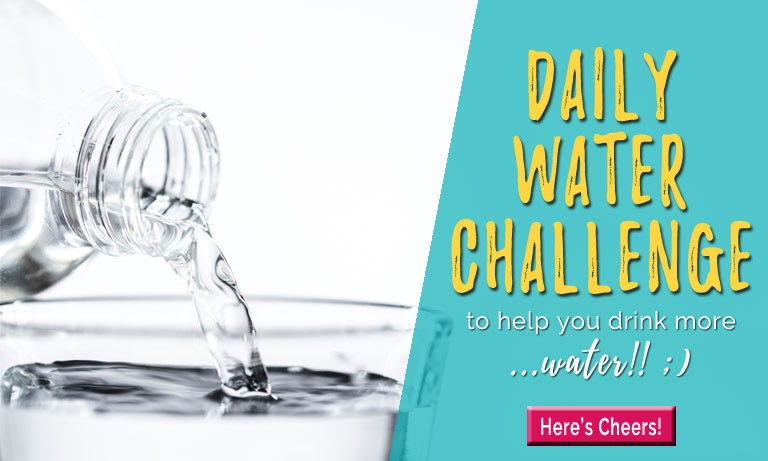 water challenge, drink water